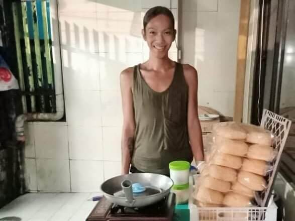 A transgender woman in the Philippines. 