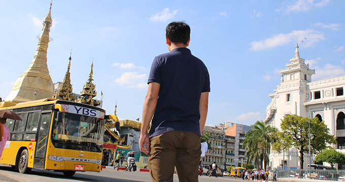 A gay man in Myanmar. 