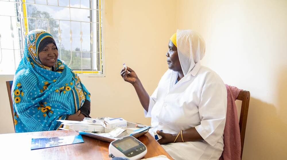 A woman at a family planning consultation. 