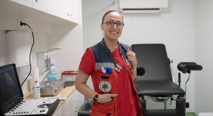 A mobile maternity clinic delivers babies and critical health services amid war in Ukraine
