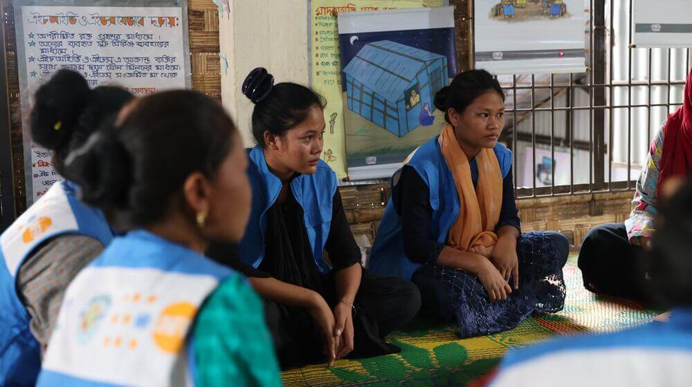 Community activists attend a session held by the SASA!Together programme to raise awareness on gender-based violence. © UNFPA Bangladesh/Farjana Sultana