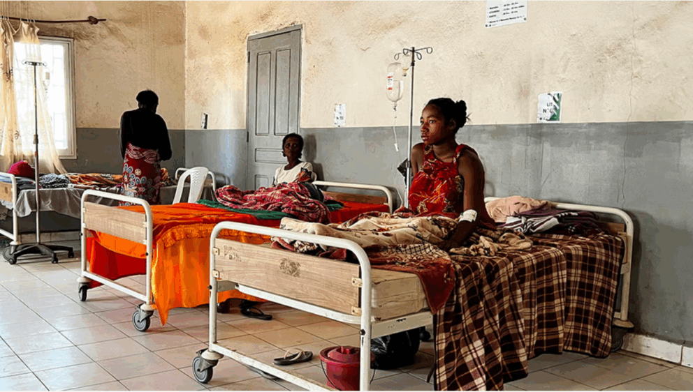“The baby was pushing a lot and then suddenly not moving. I thought I was going to die and lose the baby as well.”